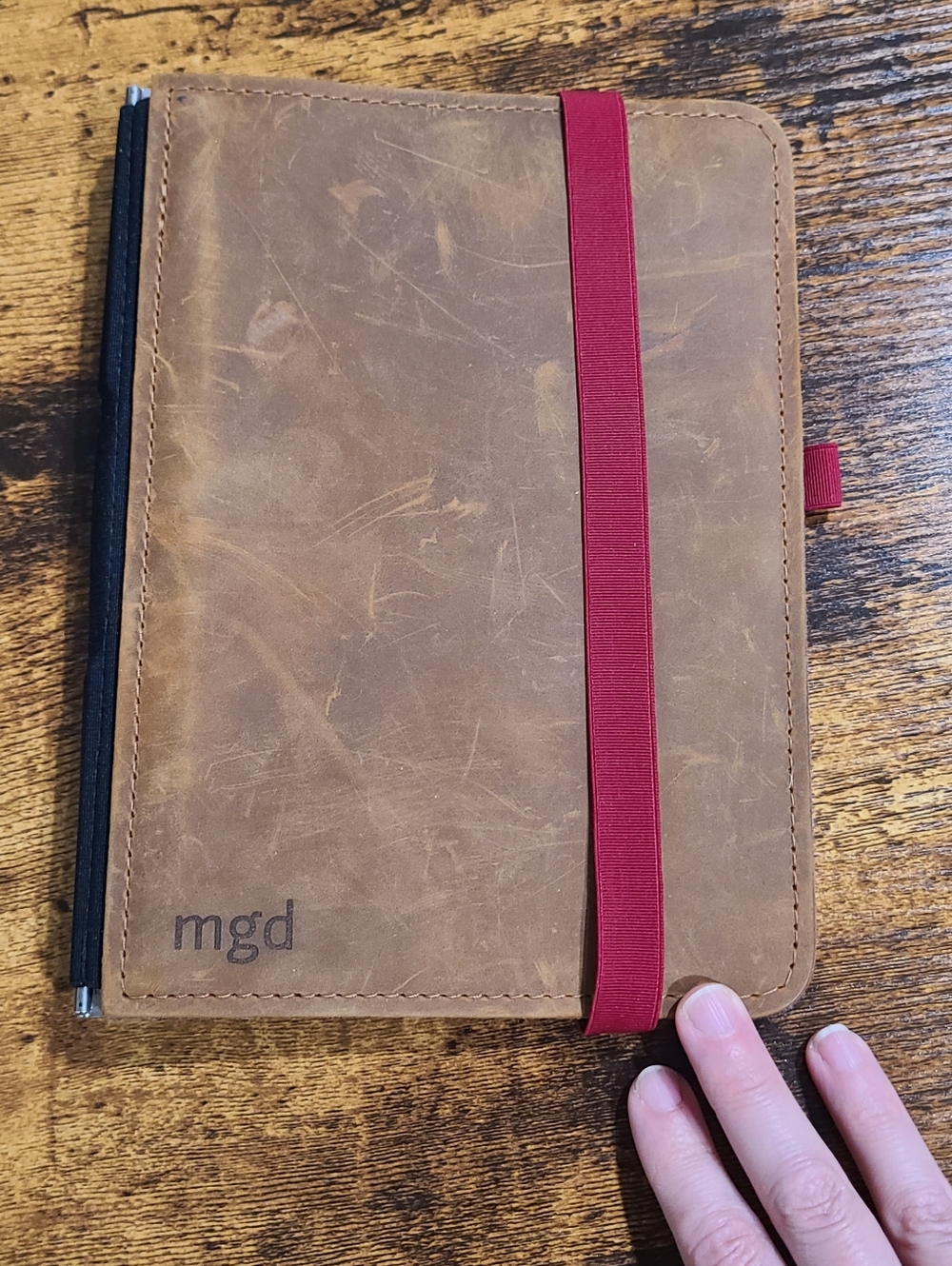 Roterfafen A5 Notebook Holder With 3 Clips And Felt Lining